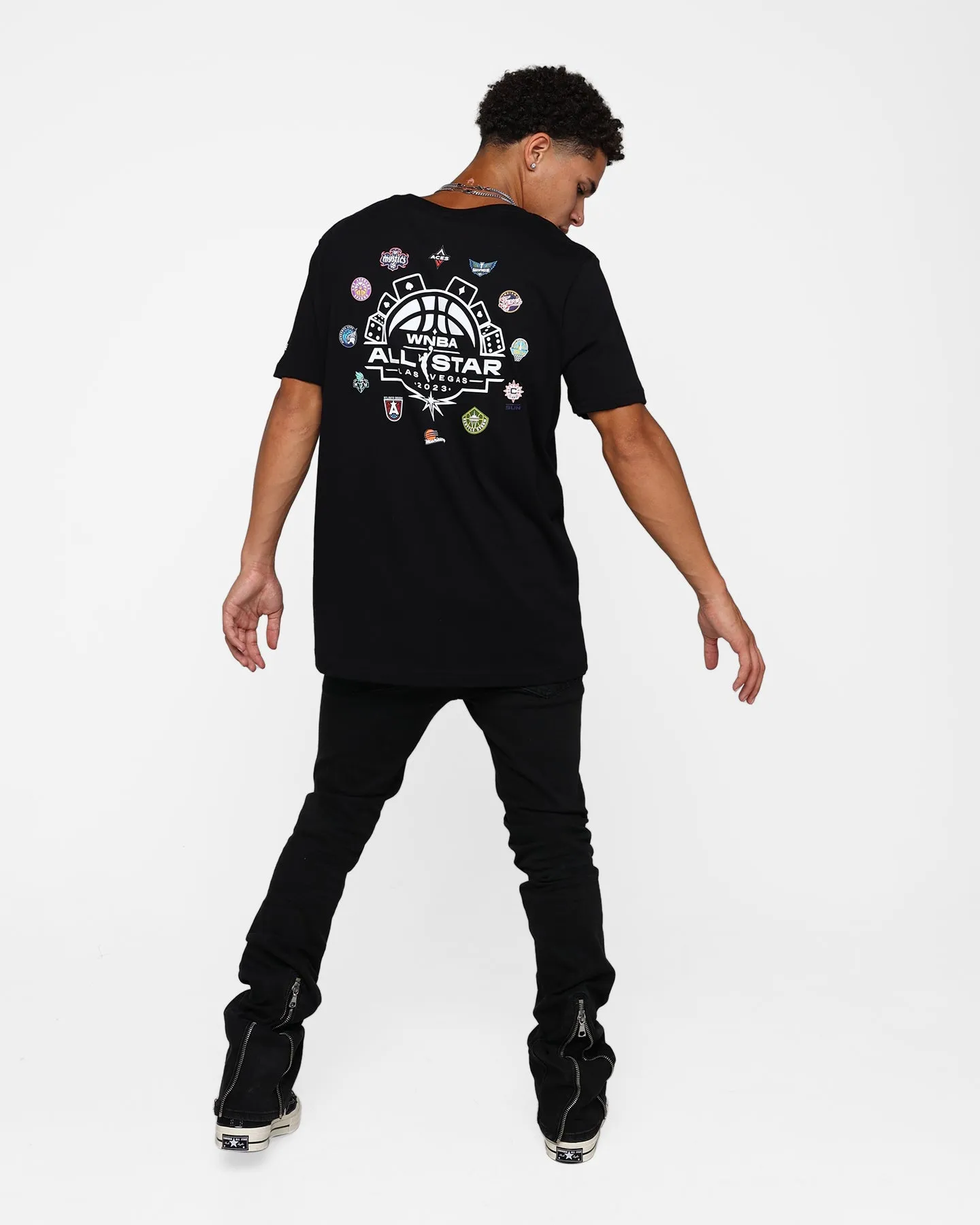 Feminine Touch New Era WNBA All Star T-Shirt Black