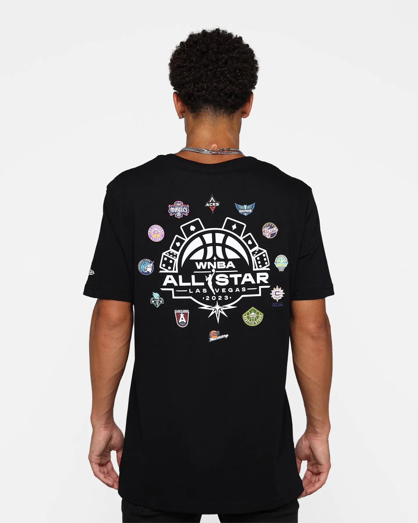 New Era WNBA All Star T-Shirt Black Essential Casual timeless