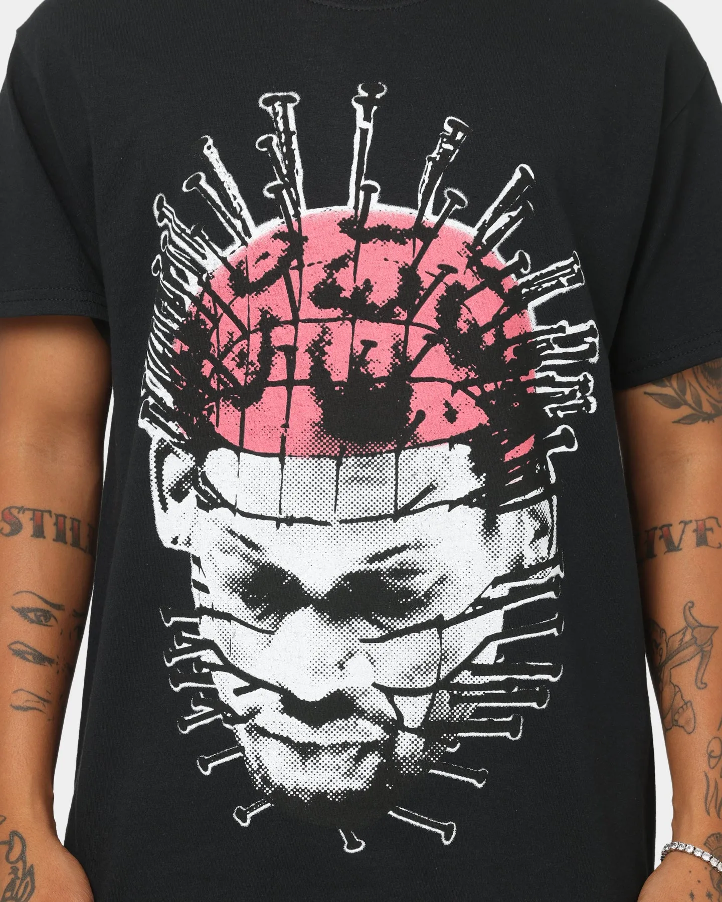 Rodman Brand Pinhead Vintage T-Shirt Black VintageWashEffect Classic Style Trend