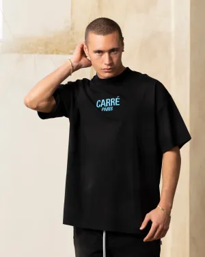 Carre Vapor Oversized T-Shirt Washed Black Quick-Dry Fabric skinny but not tight