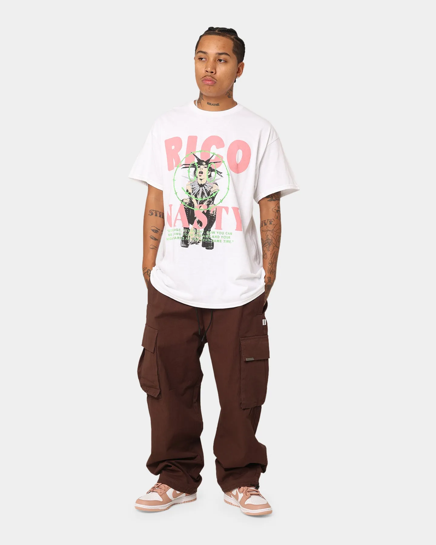 Rico Nasty Strange Thought T-Shirt White Recycled Polyester Blend