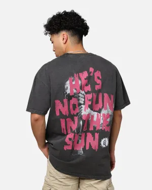 Fashionable Layer tall size American Thrift X Goosebumps Abominable Snowman Heavyweight T-Shirt Black Wash