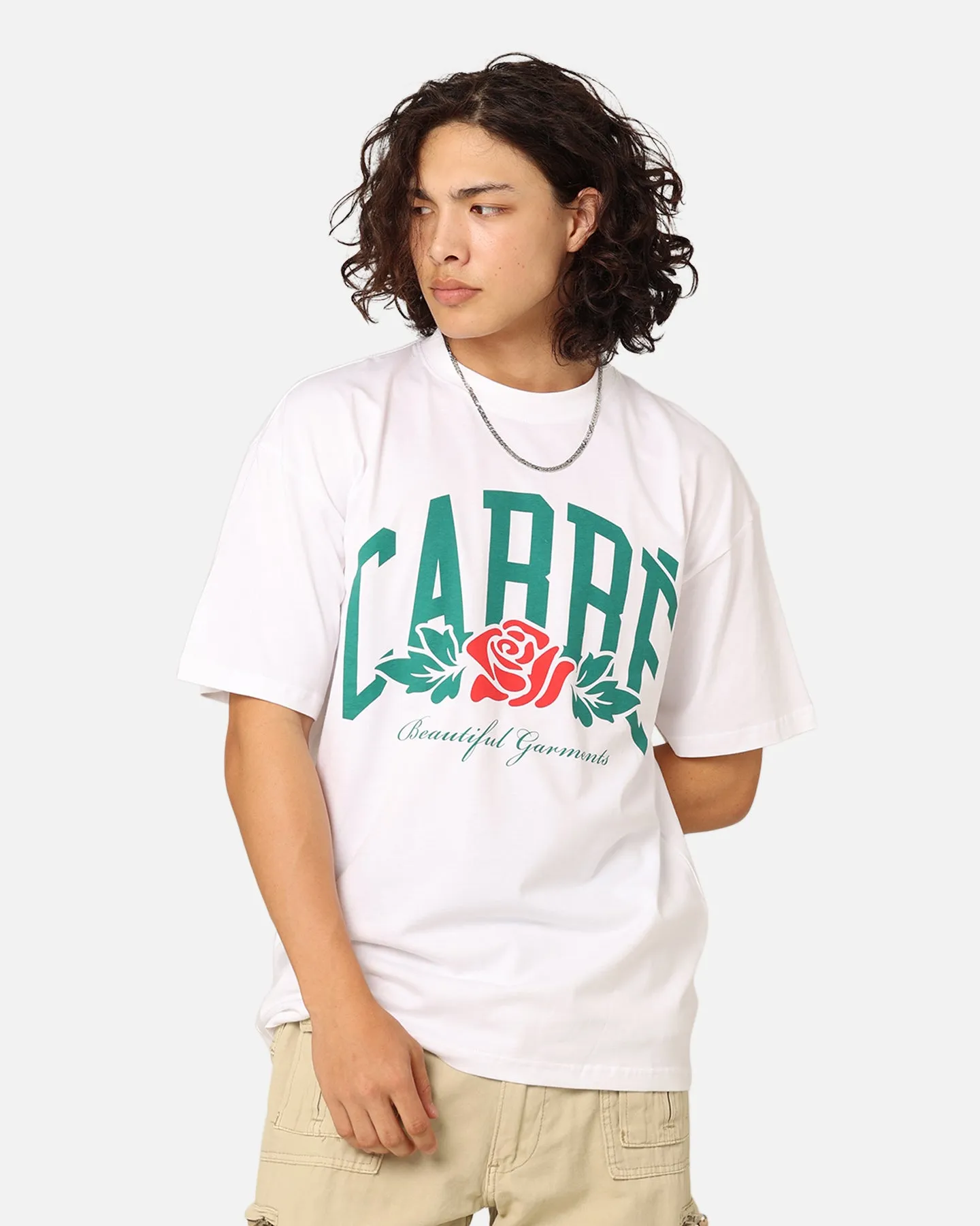 Carre Rosey Oversized T-Shirt White Cold Wash Optimized sale season