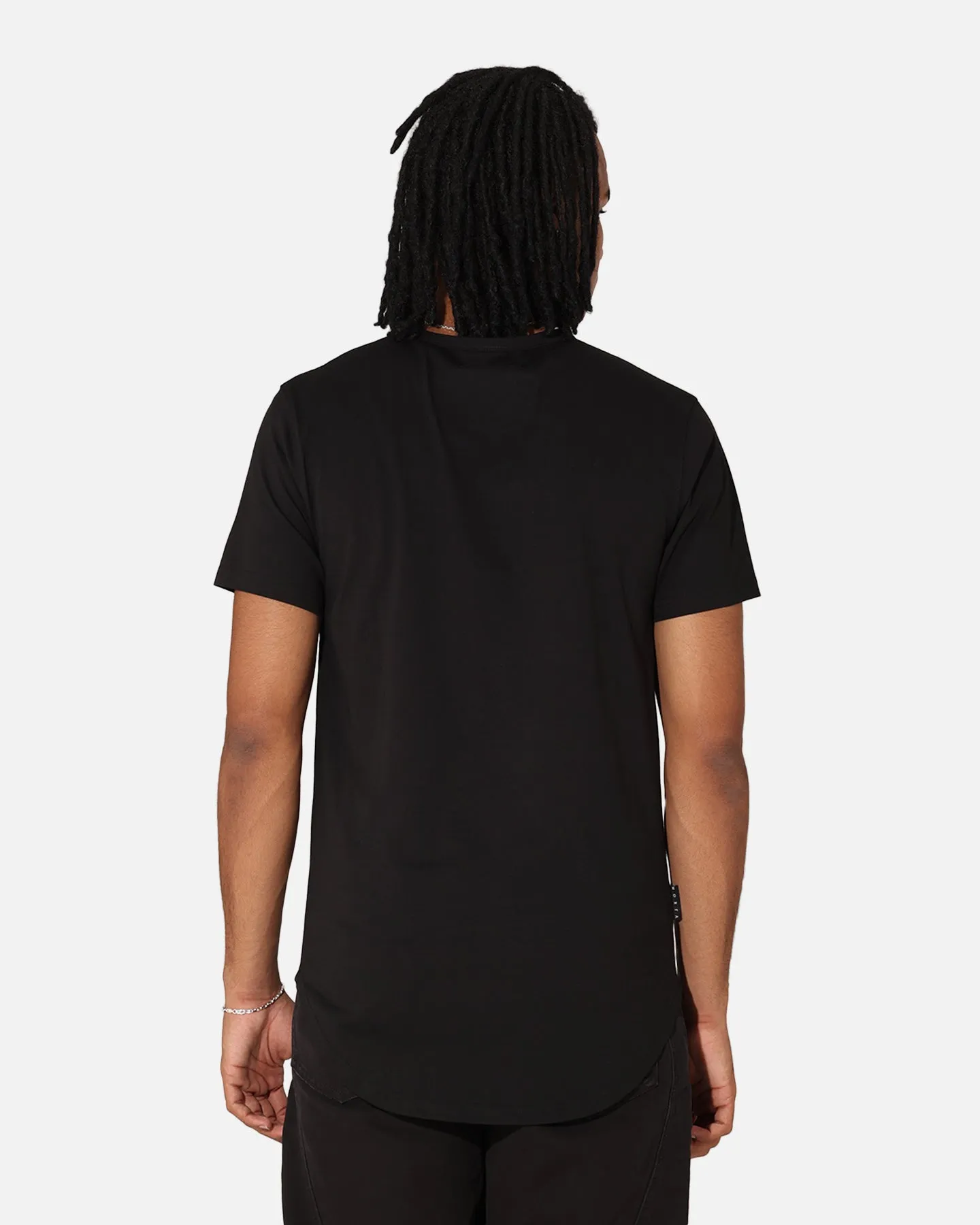 Saint Morta Cambronne El Duplo SS Tee Black/Black Breathable Style Lace trim