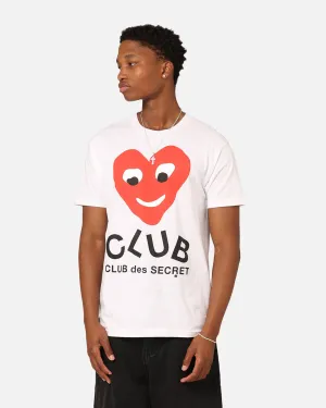 Secret Club Club Des Secret T-Shirt White Simple Comfort Wear Pre Shrunk Fabric