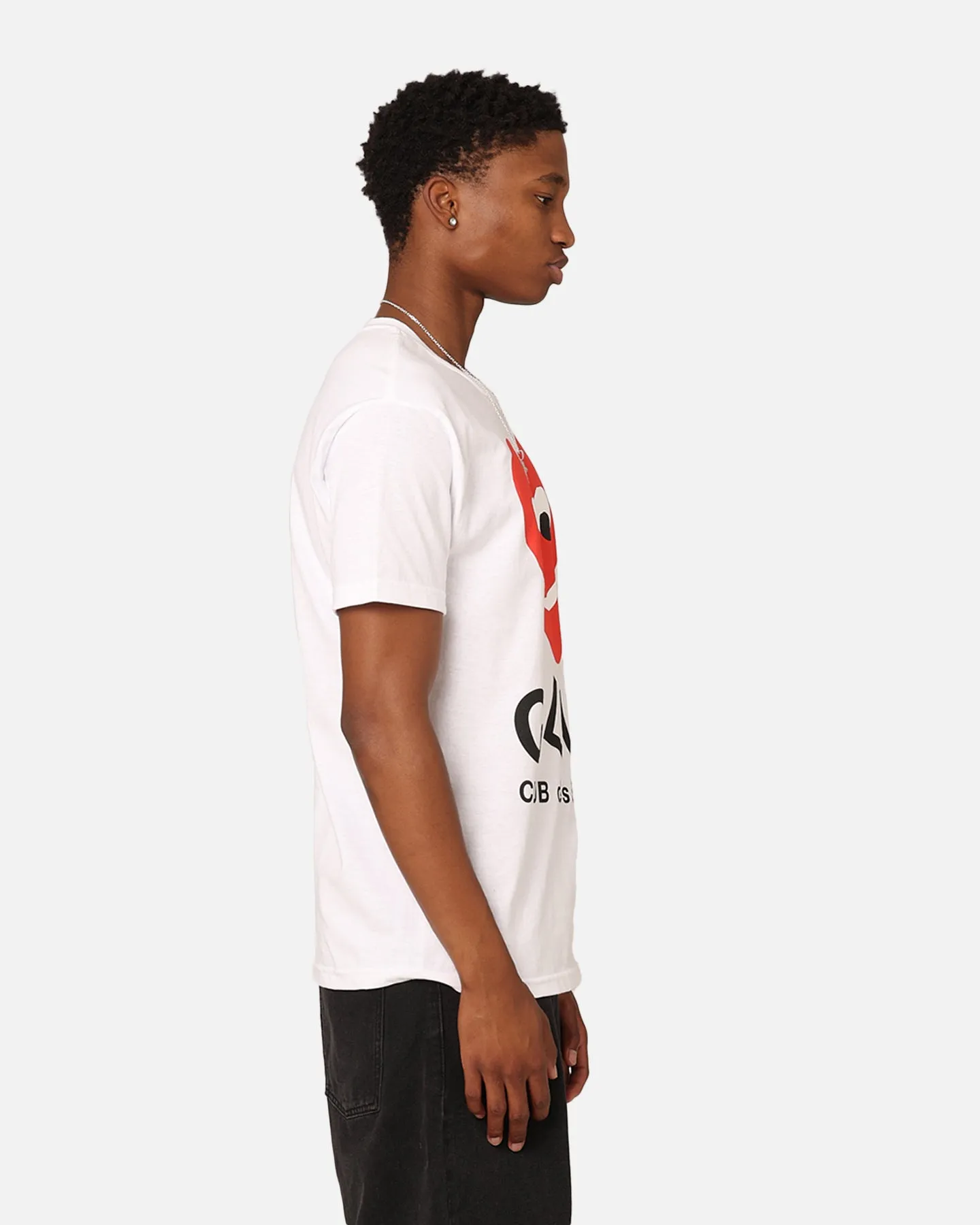 Secret Club Club Des Secret T-Shirt White Anti Perspiration Lining