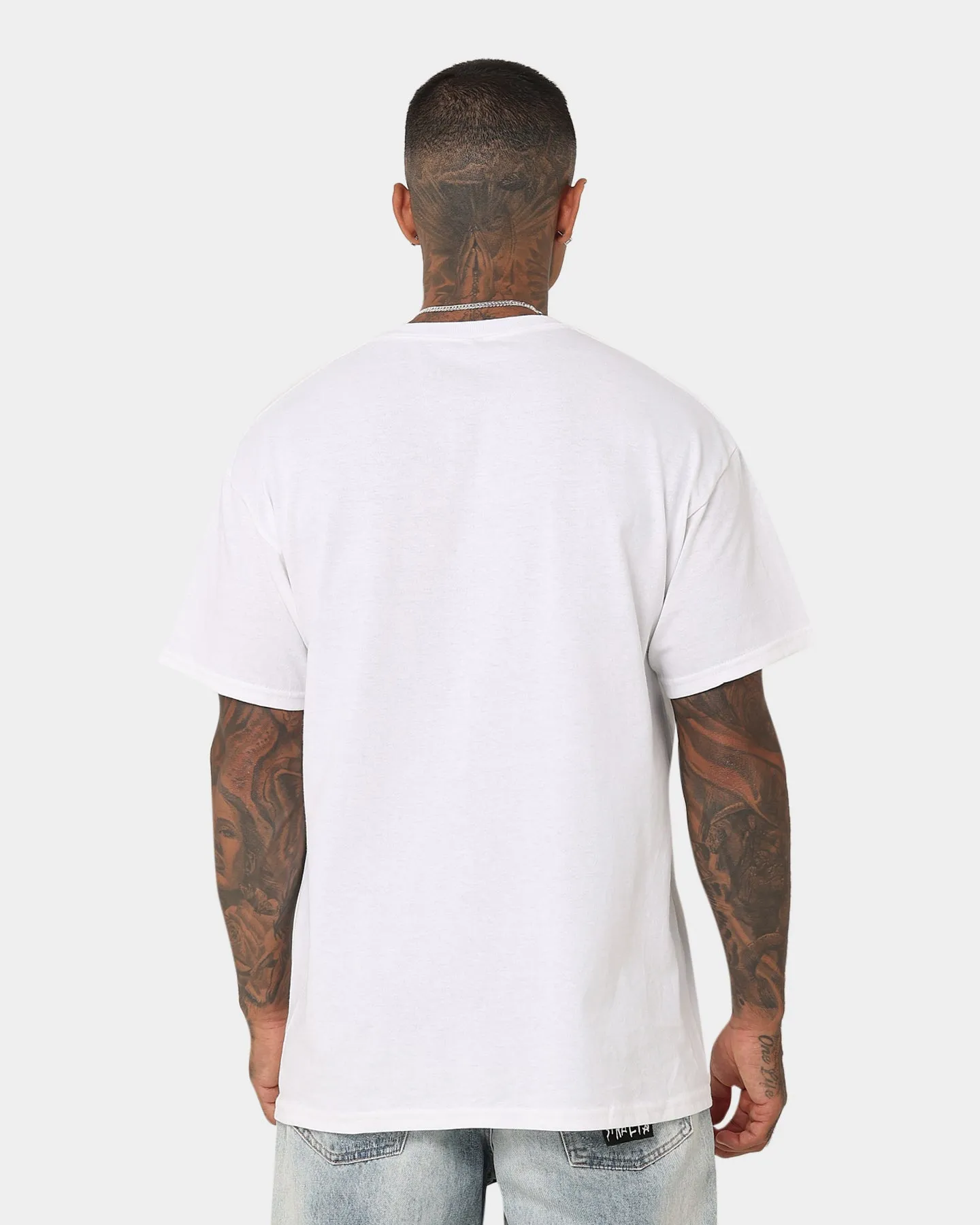 Anti-static Tupac Machavelli Photo T-Shirt White