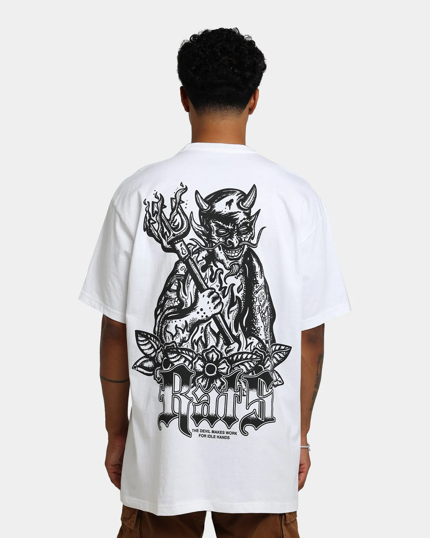 Rats Get Fat Idle Hands T-Shirt White Fashion Outfit