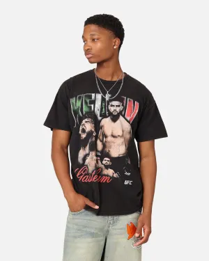 Reinforced Shoulder UFC By Goat Crew Kelvin Gastelum Vintage T-Shirt Black Wash