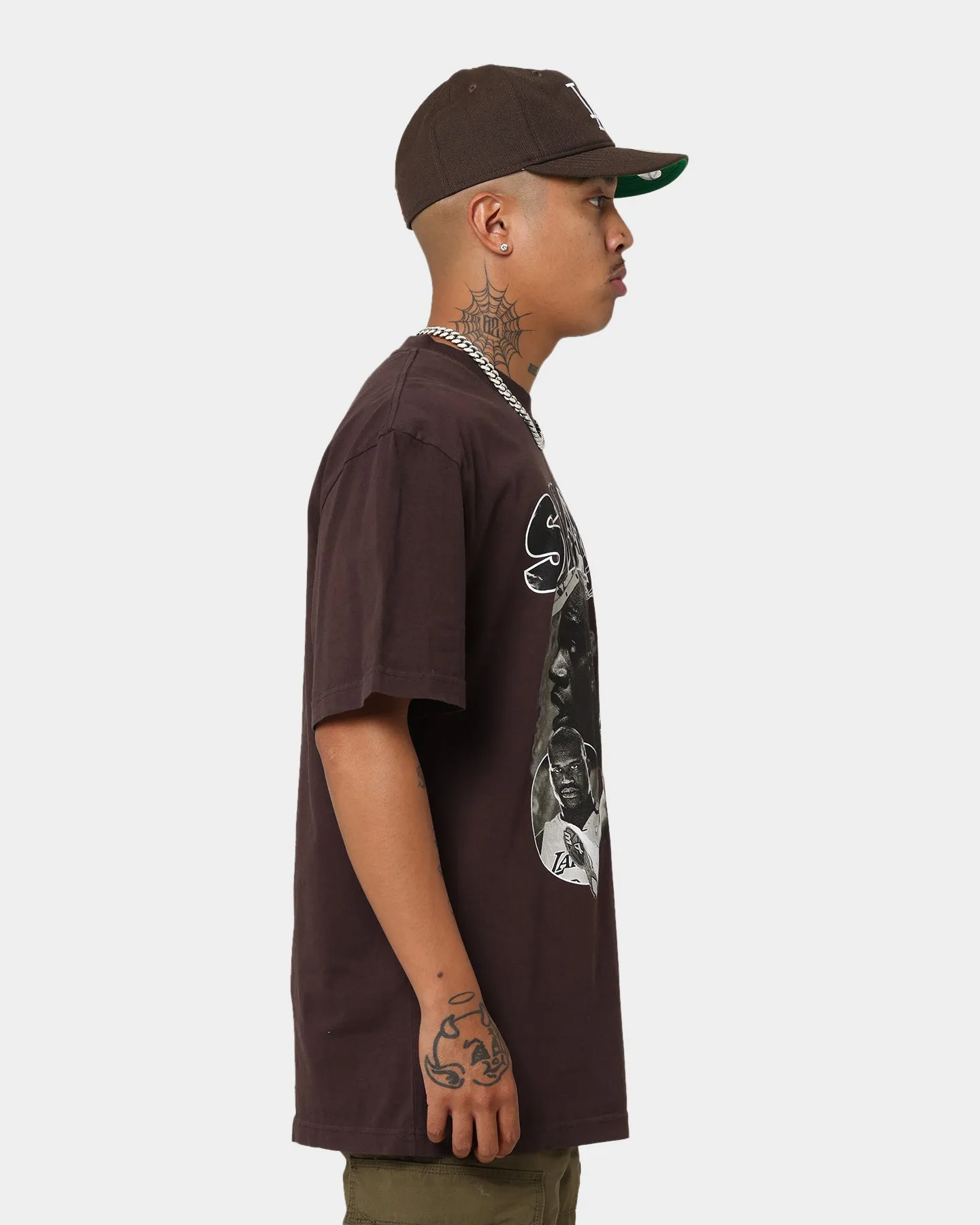 Mitchell & Ness Los Angeles Lakers Shaquille O'Neal Baroque T-Shirt Baroque Brown Everyday Look Wear Sporty Layer