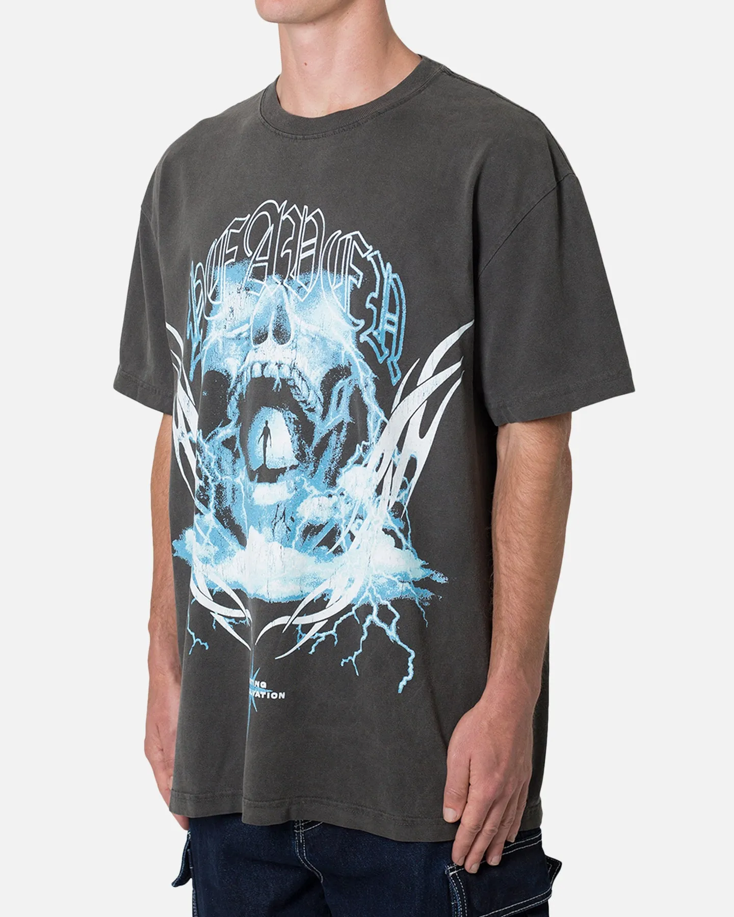 MNML Another Heaven T-Shirt Washed Black Sun Protection