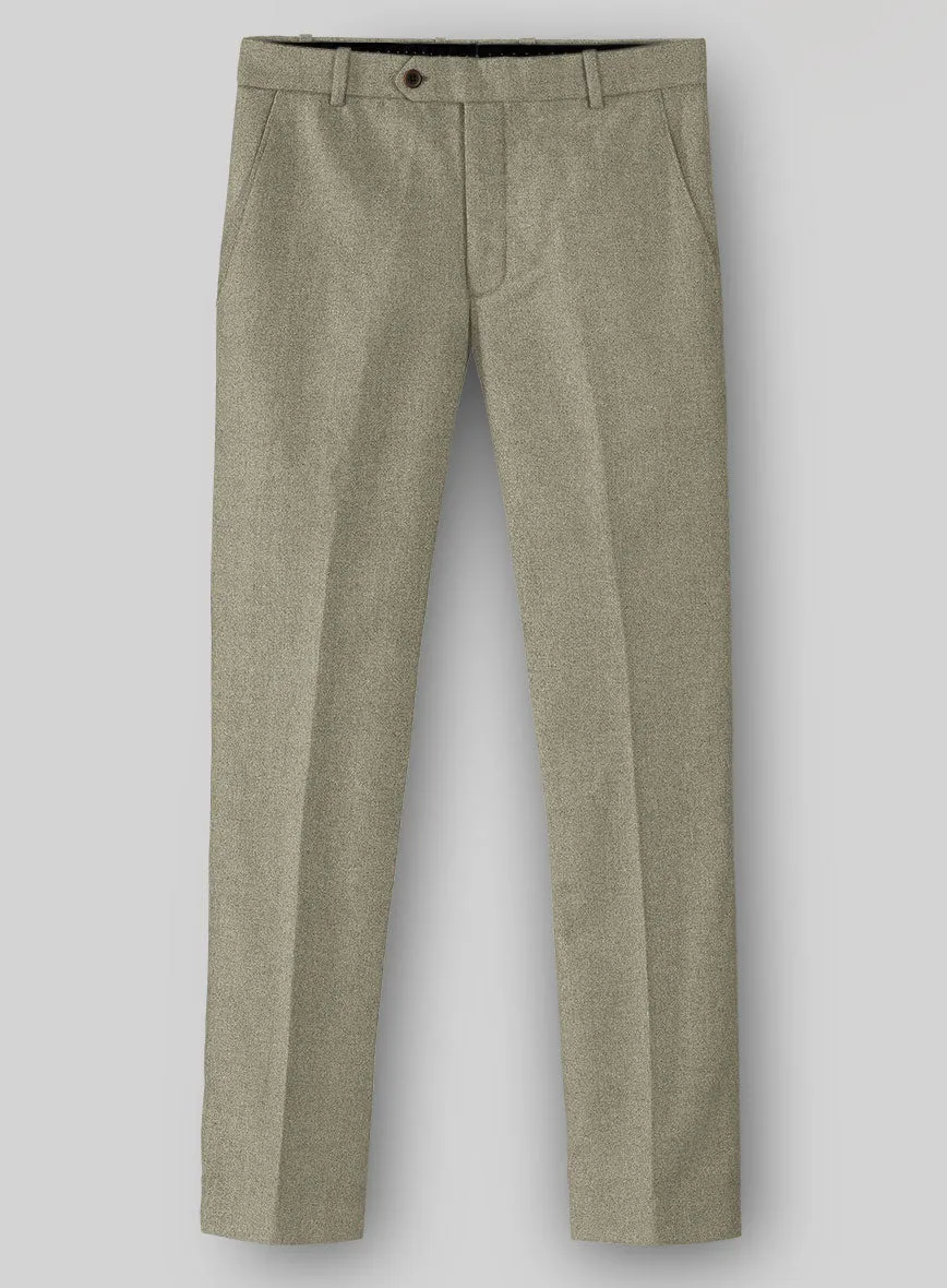 Relaxed Professional Wea Fashionable Layer Naples Greige Tweed Pants