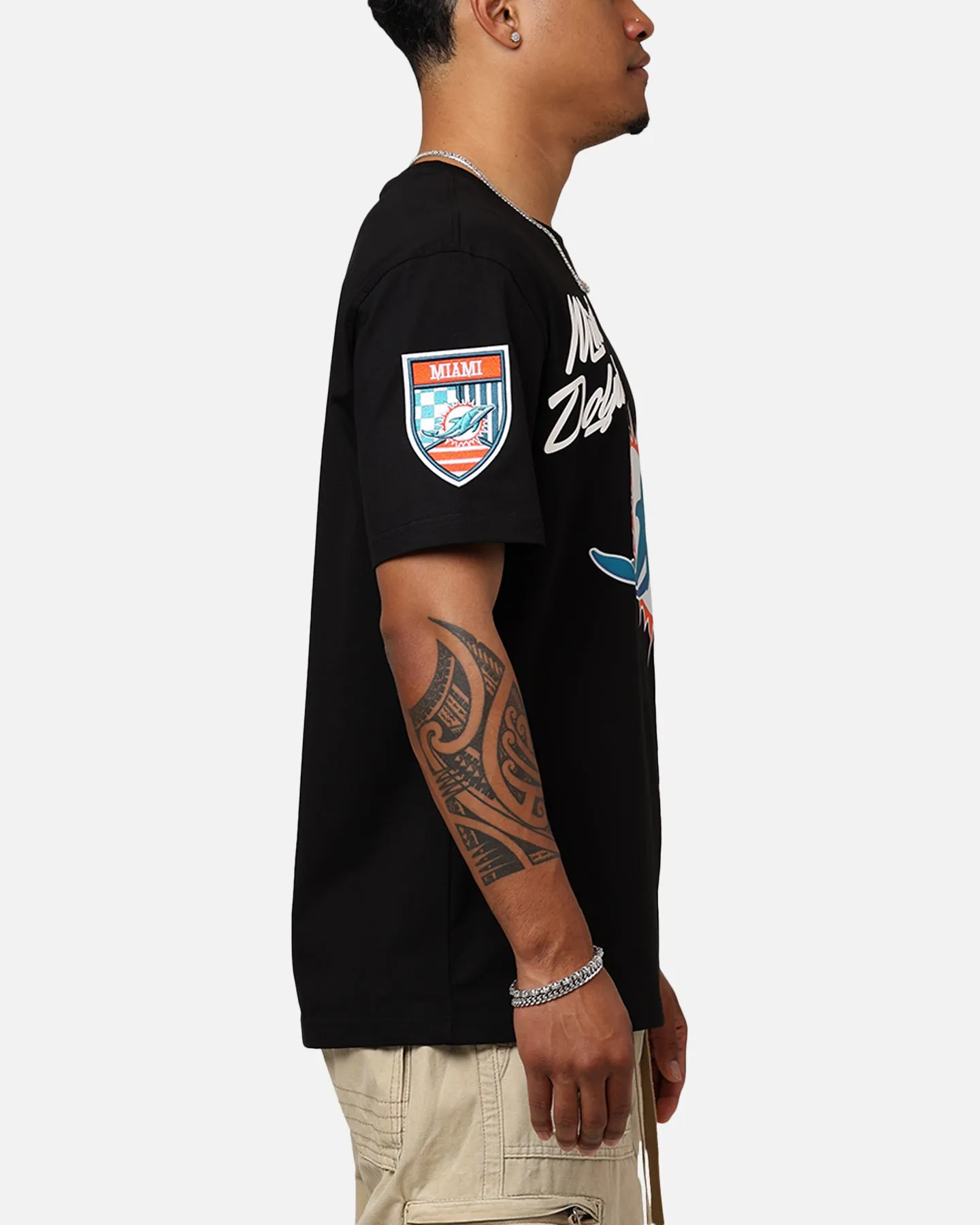 Pro Standard Miami Dolphins Fast Lane T-Shirt Black Fashion-Forward