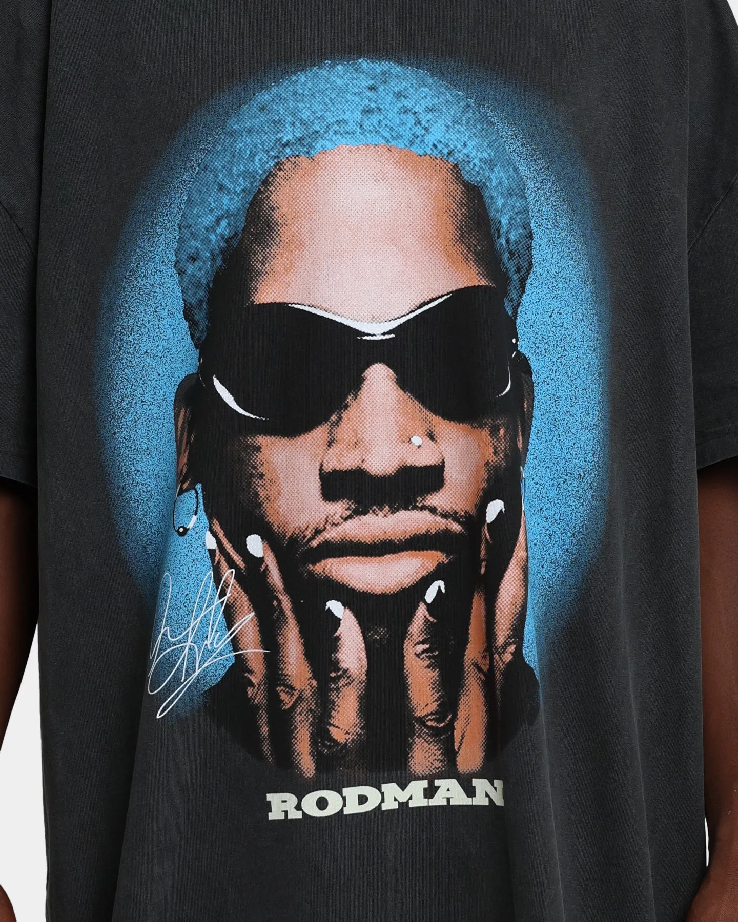 Rodman Brand Rodman Signature Vintage T-Shirt Vintage Black/Blue Heathered Fabric