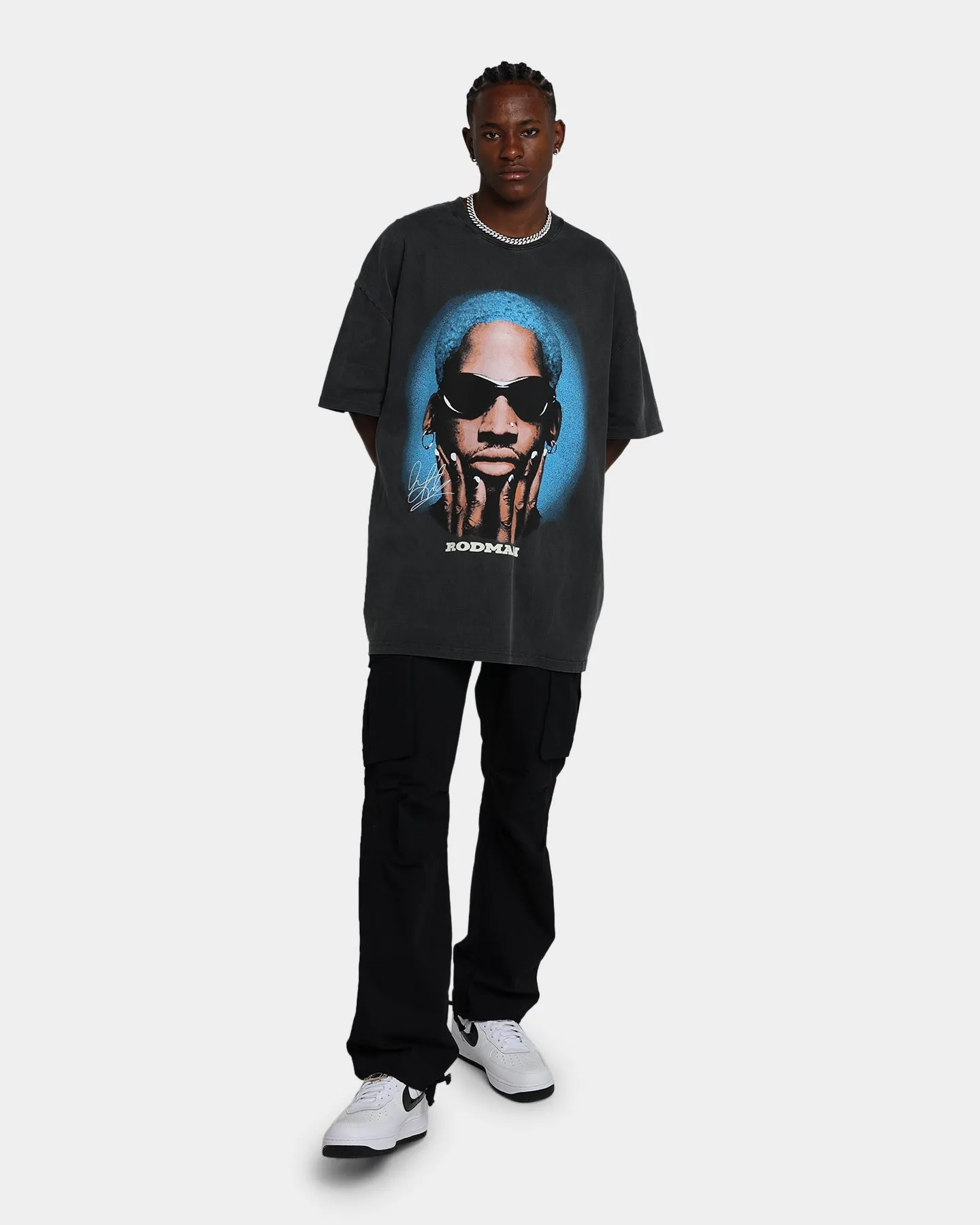 Practical Comfort Beach relaxation Rodman Brand Rodman Signature Vintage T-Shirt Vintage Black/Blue