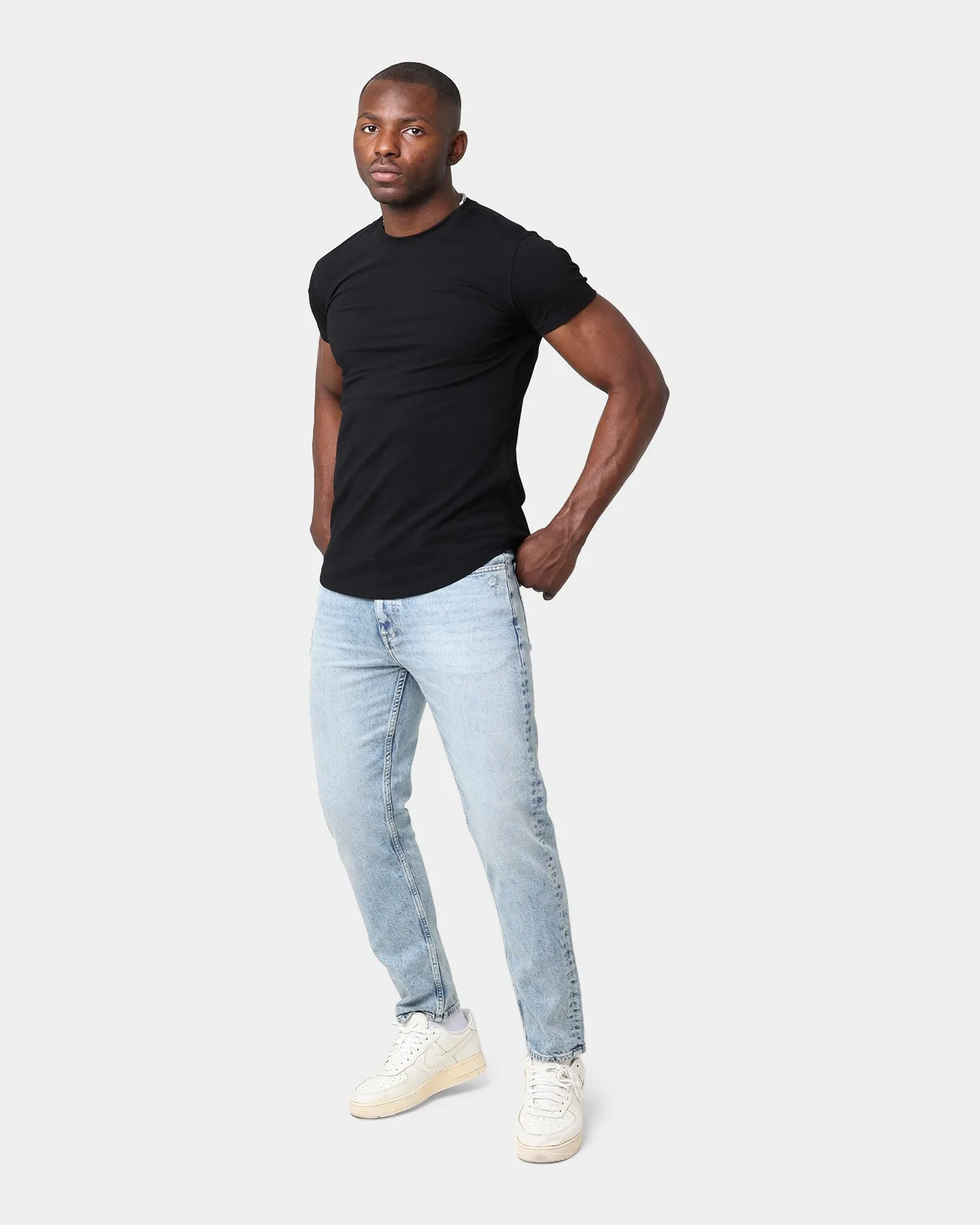 NeutralTonesCollection Trendy Fabric Emperor Apparel Blank After Dark Short Sleeve T-Shirt Black