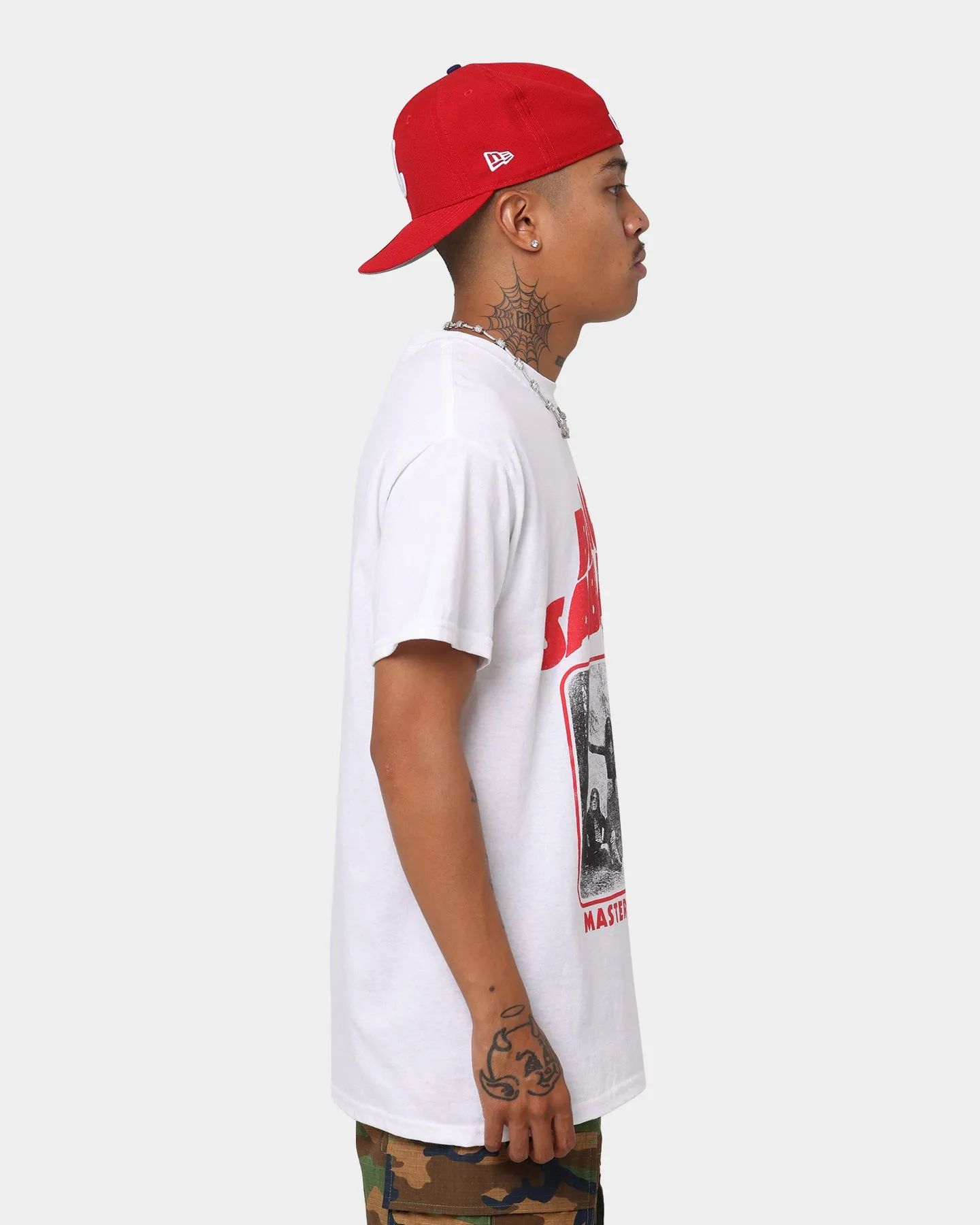Bravado Master of Reality Vintage T-Shirt White Easy-to-Match Lightweight Wear