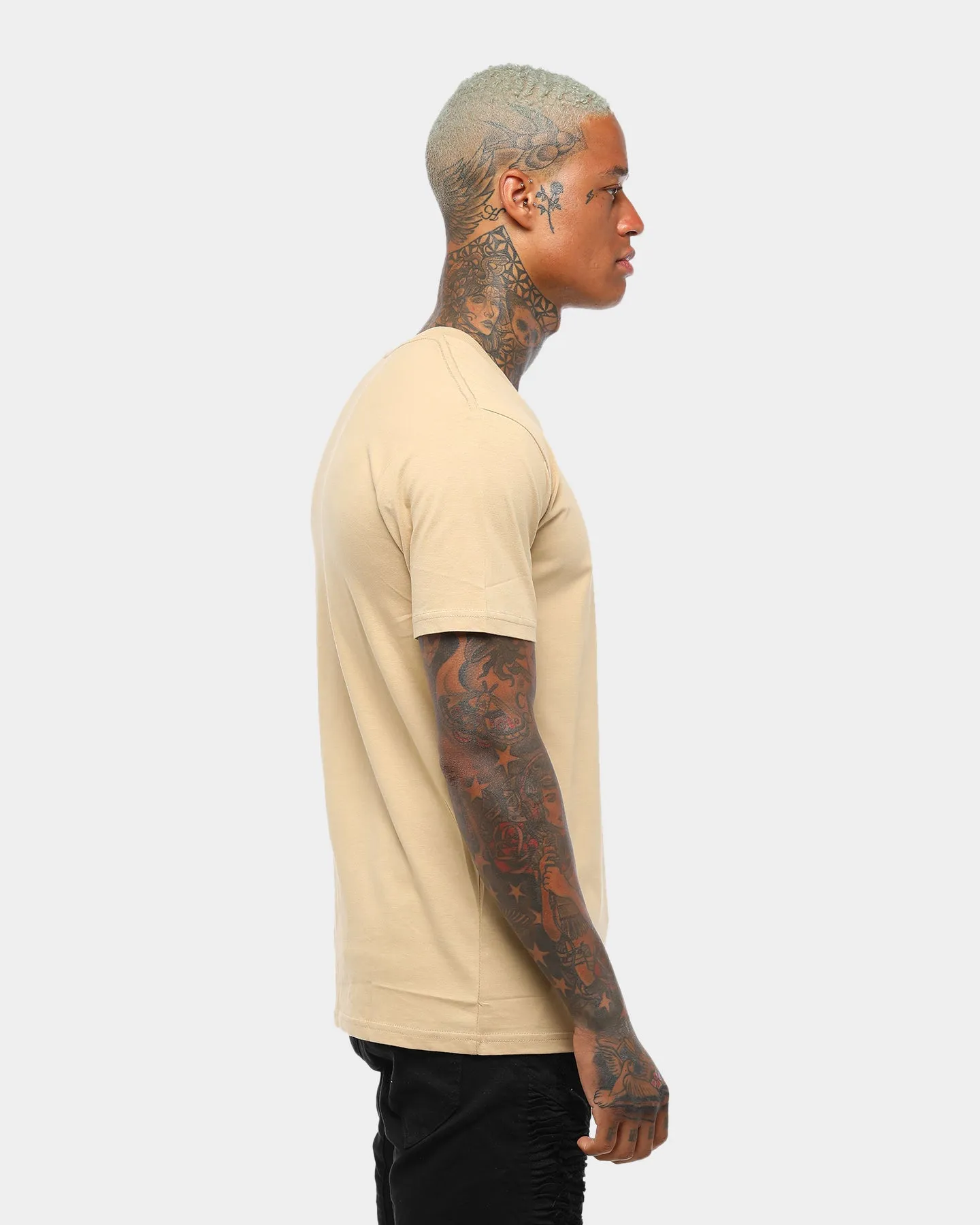 Minimal Fashion Eco friendly materials AS Colour Plain Staple T-Shirt Tan
