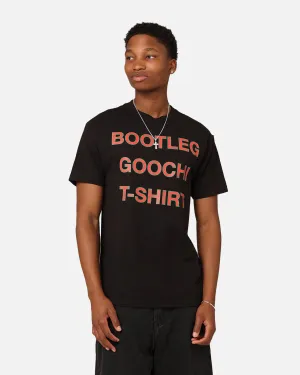 Secret Club Bootleg Goochi T-Shirt Black Simple Chic
