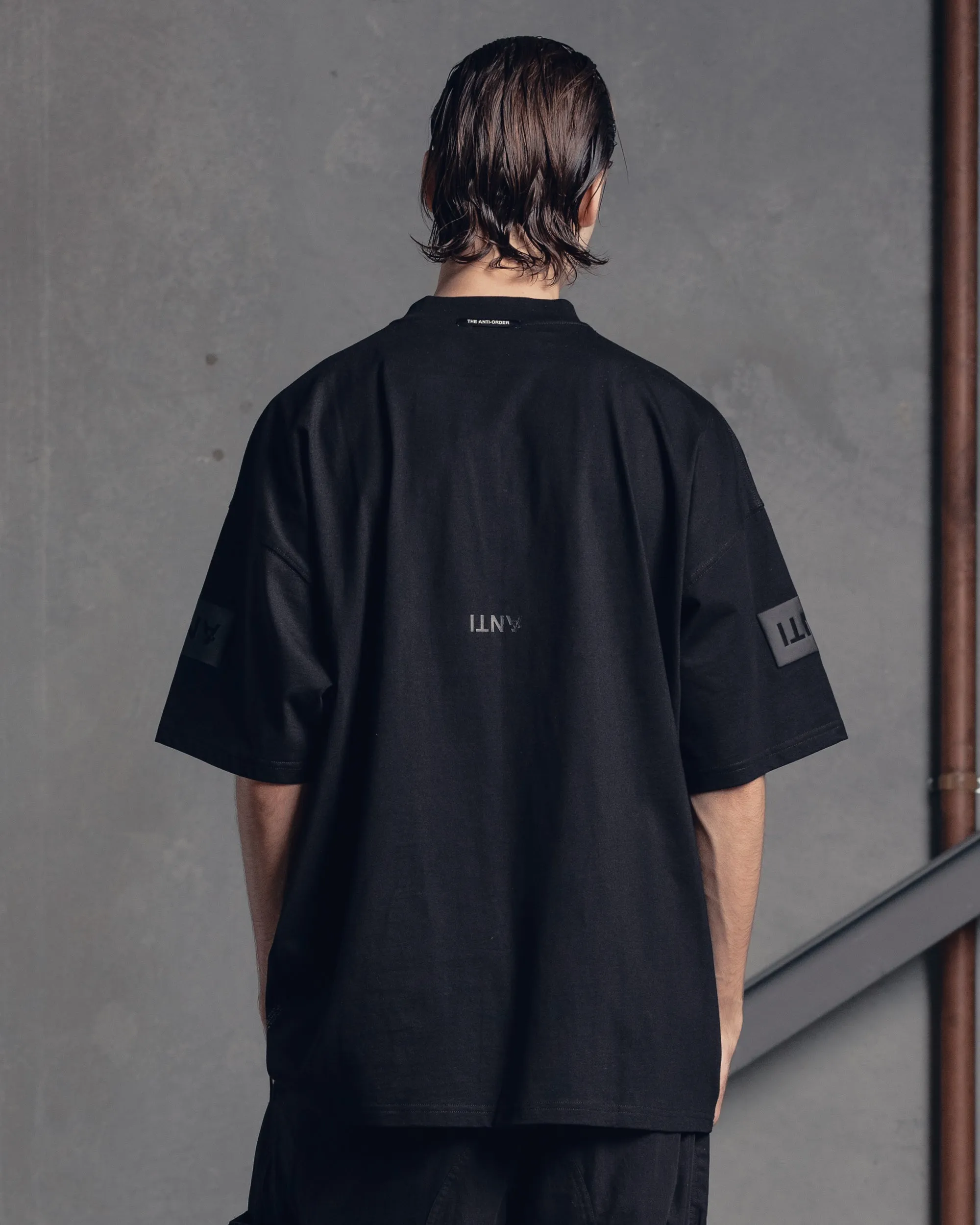 The Anti Order Oversized Box T-Shirt Black/Black Lightweight Fashion Chic Fit