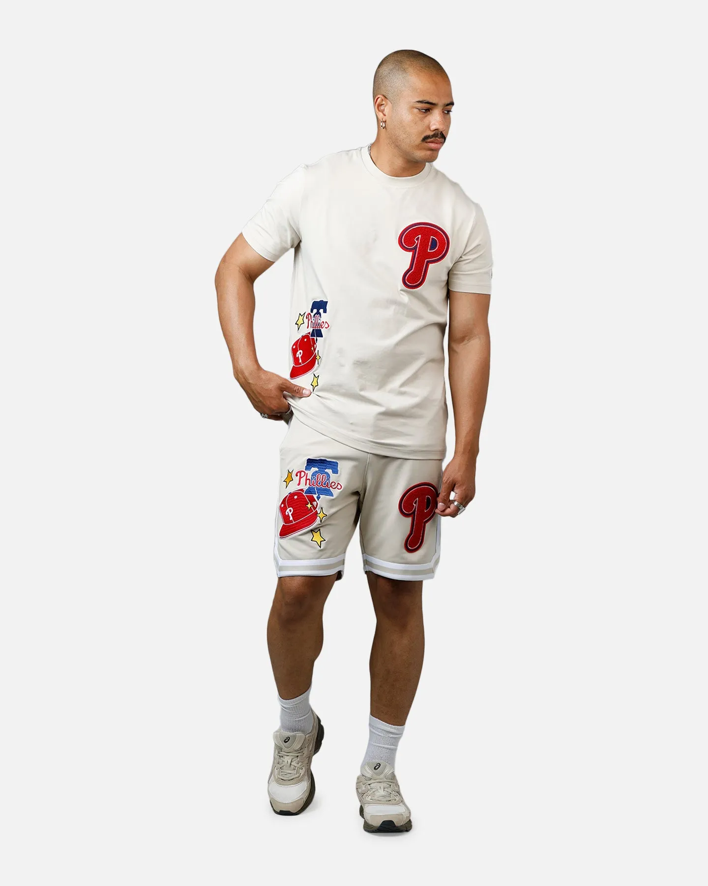 New Era Philadelphia Phillies 'Logo Select' Summer Shorts Stone Water resistant coating service industry