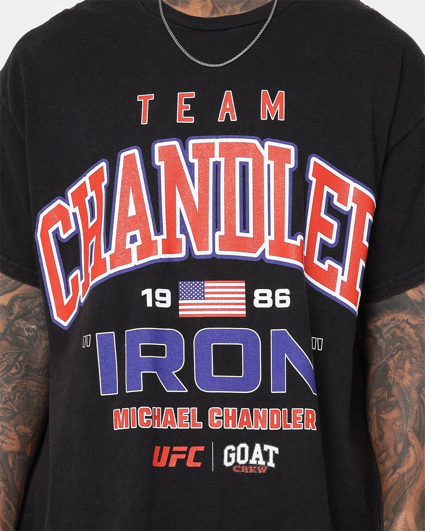 LayeringFriendly Goat Crew X UFC Michael Chandler Team Chandler T-Shirt Black Wash