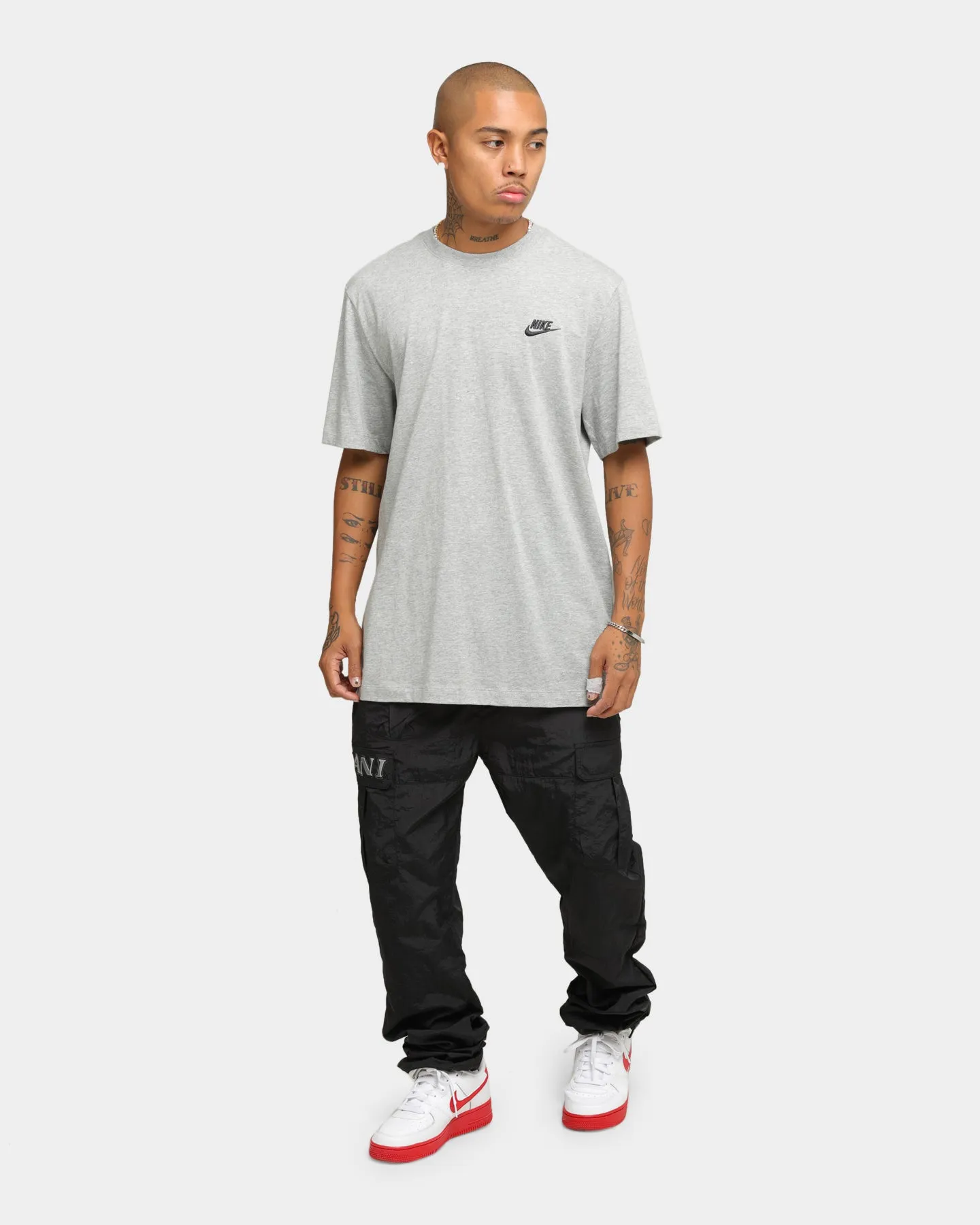 Nike Nike Sportswear Club T-Shirt Dark Grey Heather On-the-Go Comfort