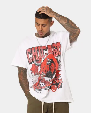 Trendy Comfort Wear Goat Crew Raging Bull T-Shirt White