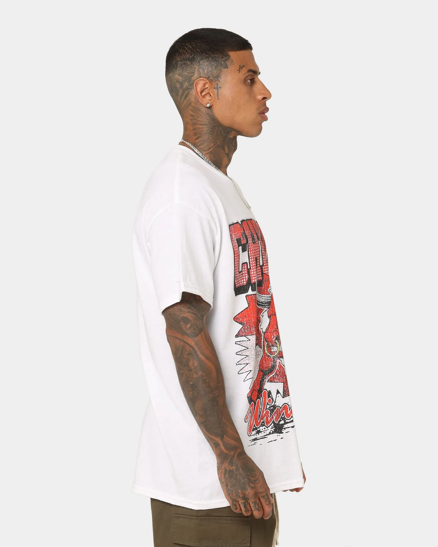 Goat Crew Raging Bull T-Shirt White Anti Pilling Surface Cozy Apparel