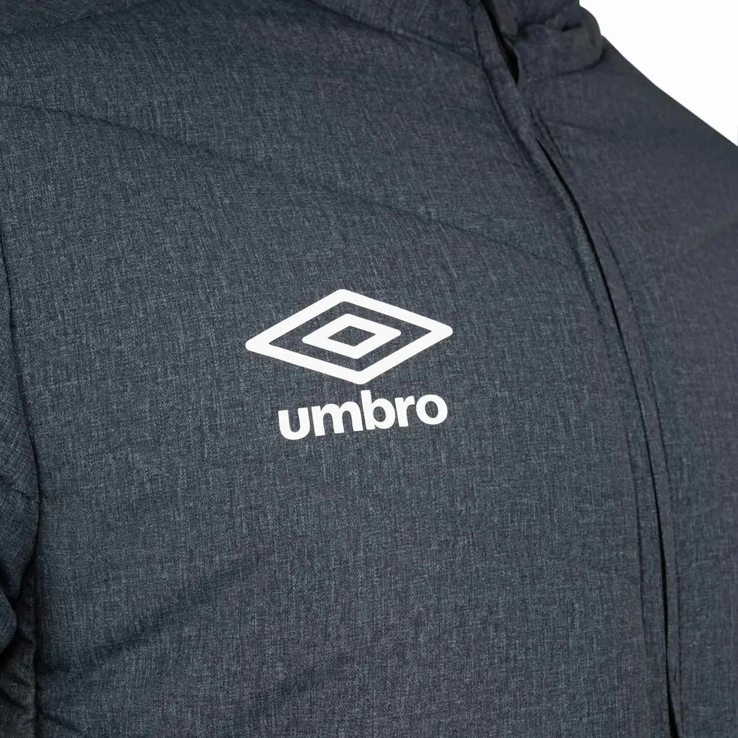 Goal Umbro Padded Mens Full-Zip Hooded Jacket