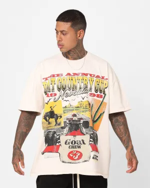 Minimal Fashion Goat Crew Bat Country Cup Heavyweight T-Shirt Off White