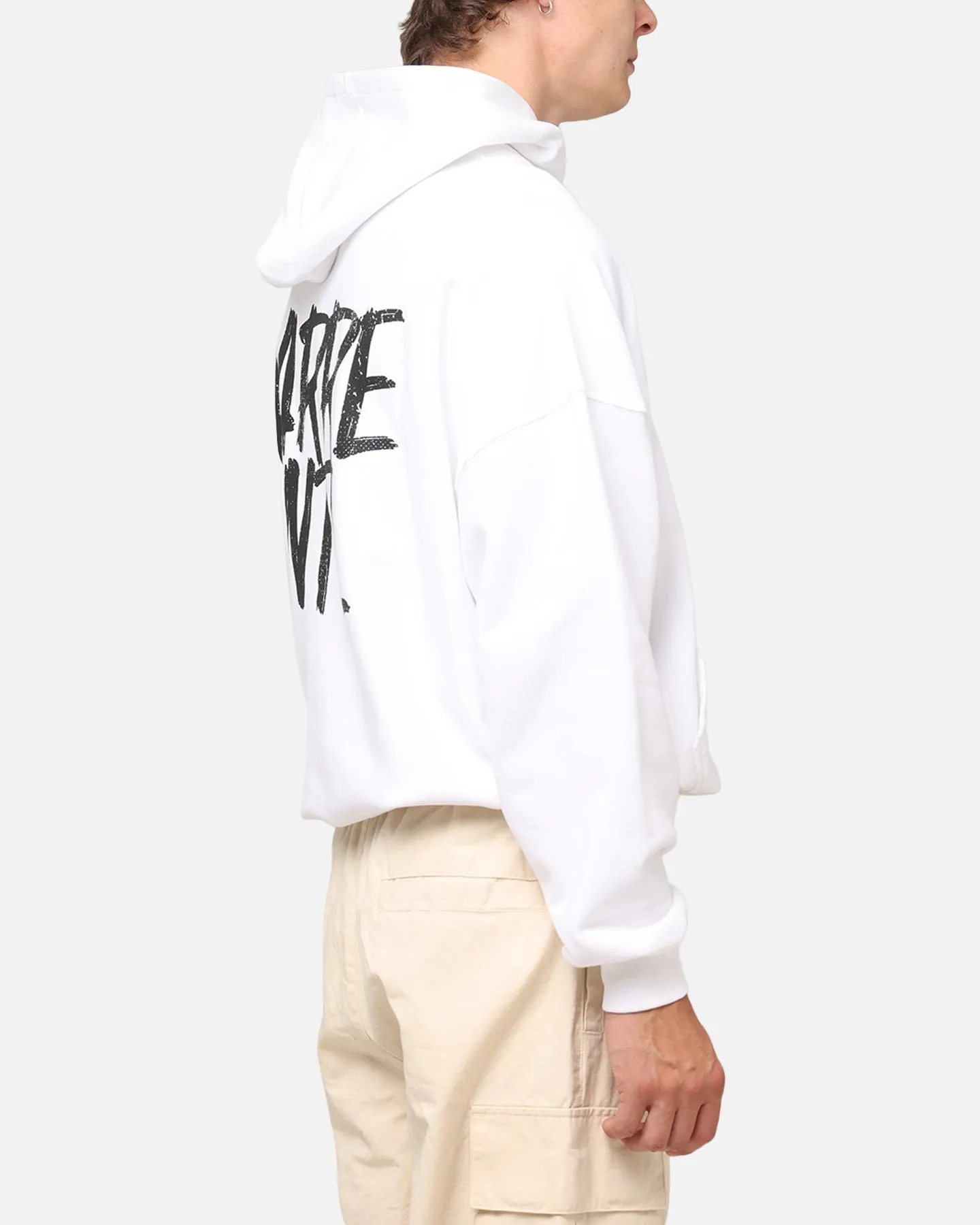 Carre International Hoodie White Durable Reinforced Hood