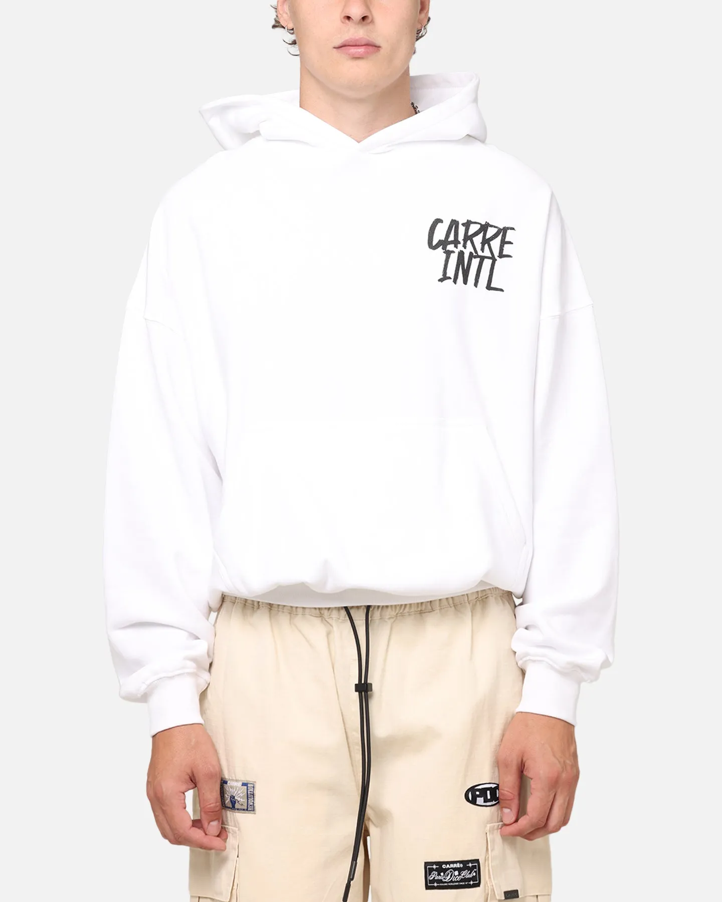 Carre International Hoodie White Fox like Winter Mode