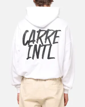 Carre International Hoodie White YKK Zipper Peacock like