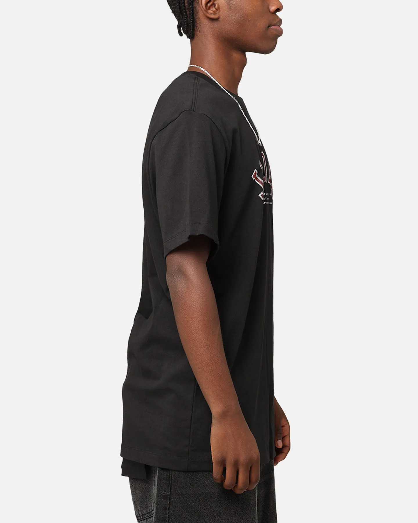 Jordan Flight Essentials Arch T-Shirt Black/Lobster proper length Essential Fashion