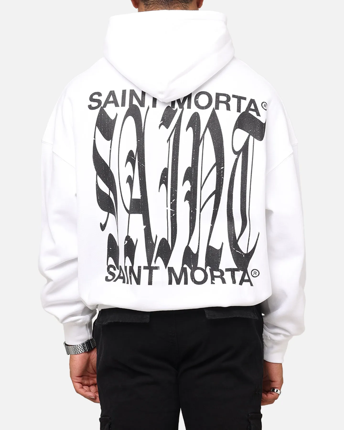 Saint Morta Ye Old Boxy Hoodie White Golf Apparel Surfing wear