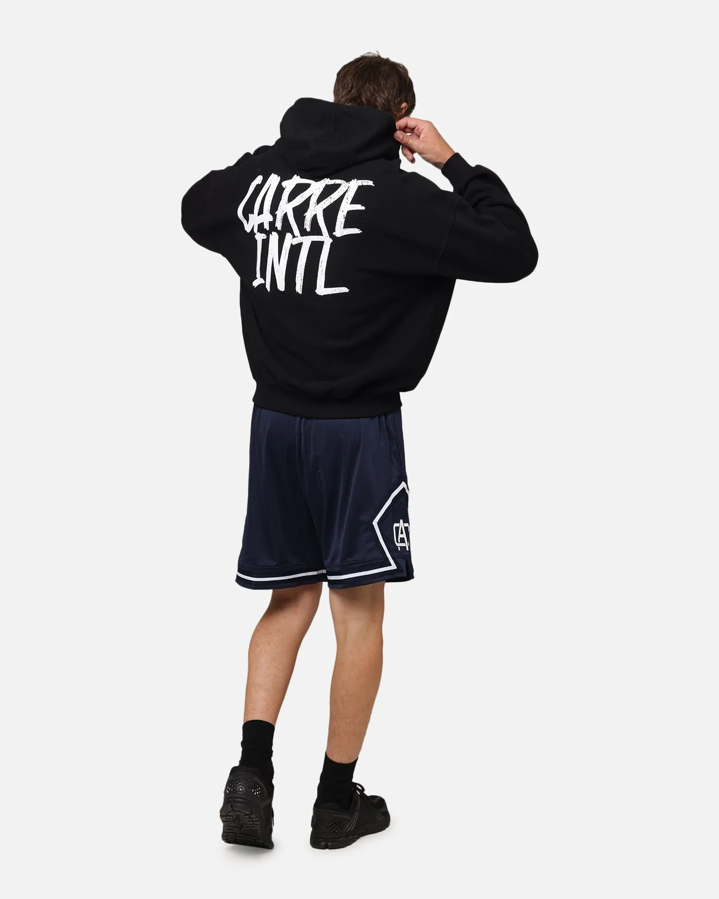 Moisture Wicking Lining Carre International Hoodie Black