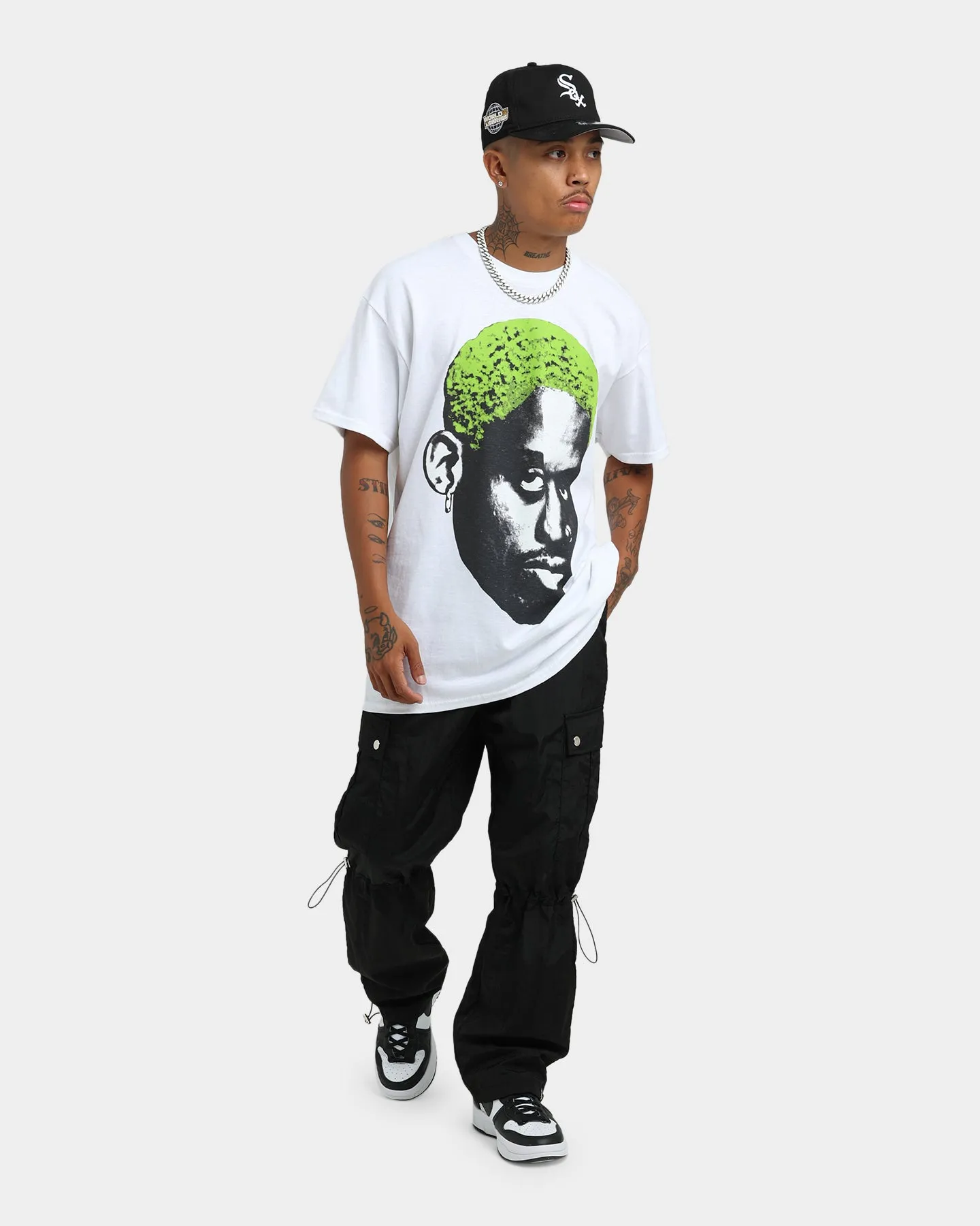Rodman Brand Rodman Face T-Shirt White Ethically Sourced Material AllSeasonWear