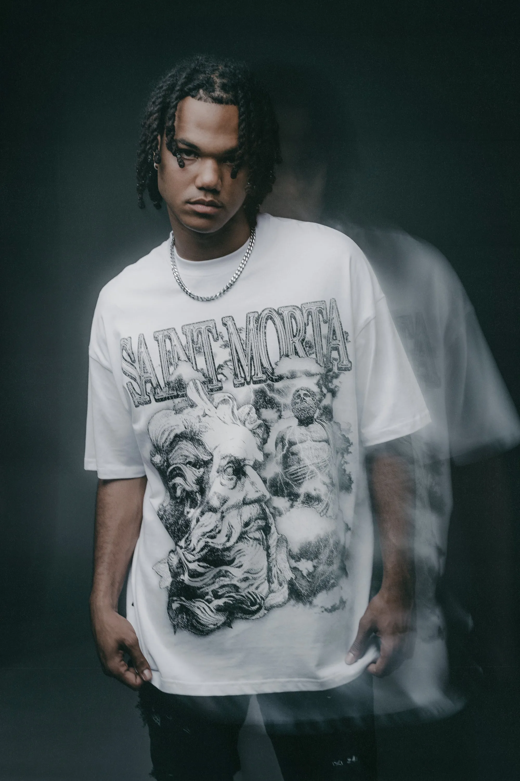 Eco friendly materials Ultimate Fit Saint Morta Zeus Boxy T-Shirt White