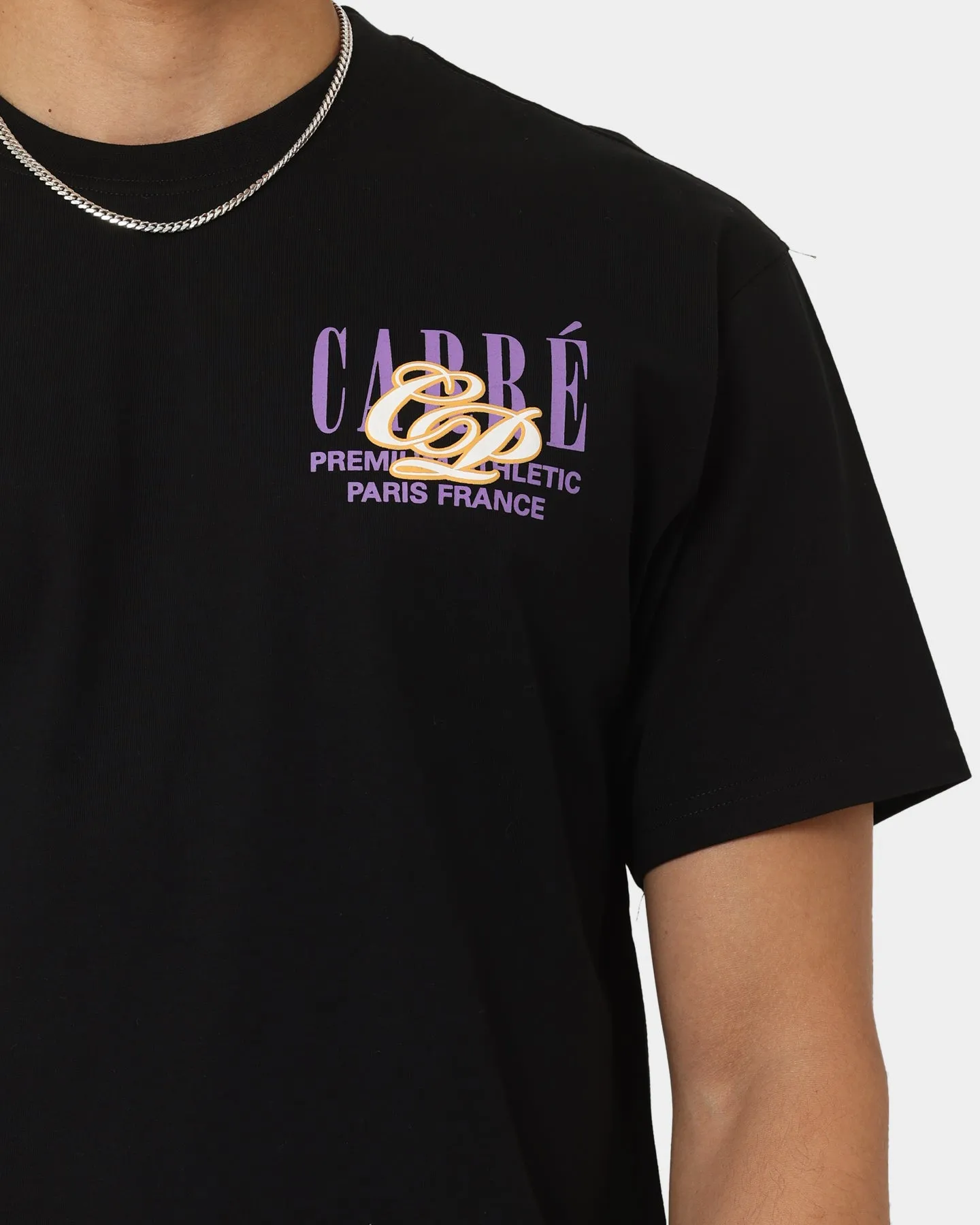 Comfortable texture Carr?? Top Team Oversized T-Shirt Black