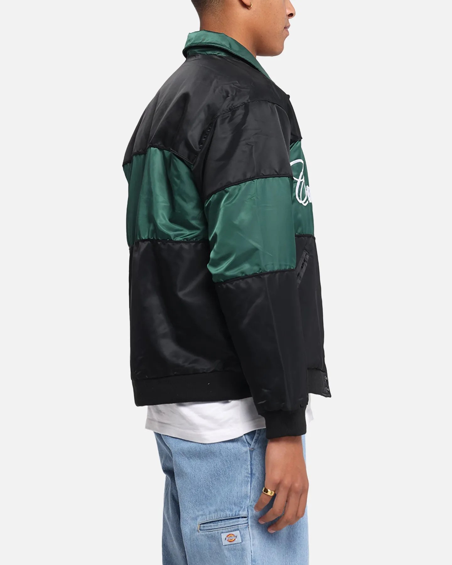 Layered Comfort Eco Friendly Textile Carre Established Jacket Black/Green