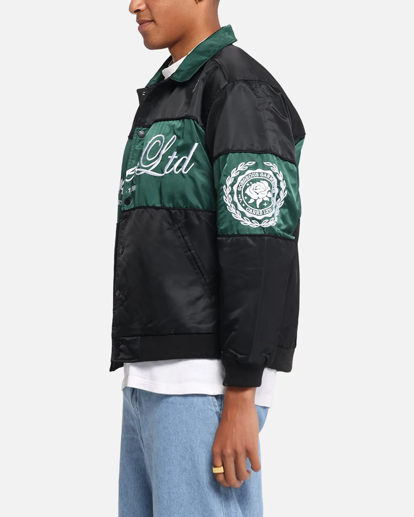 Lightweight insulation Impact Absorbing Padding Carre Established Jacket Black/Green