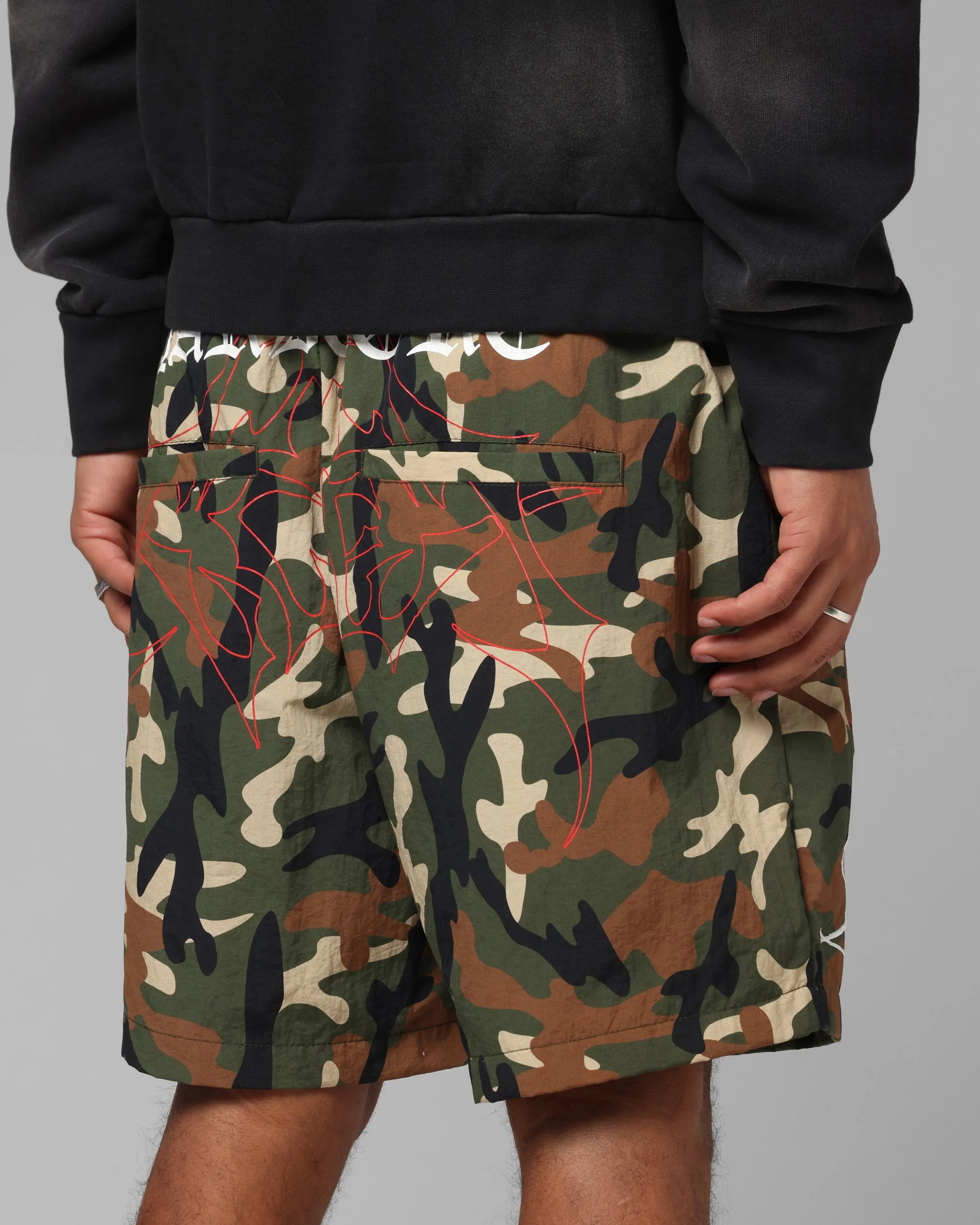 Relax Fit Comfort Quick Dry Wear Loiter Hardcore Walk Shorts Camo