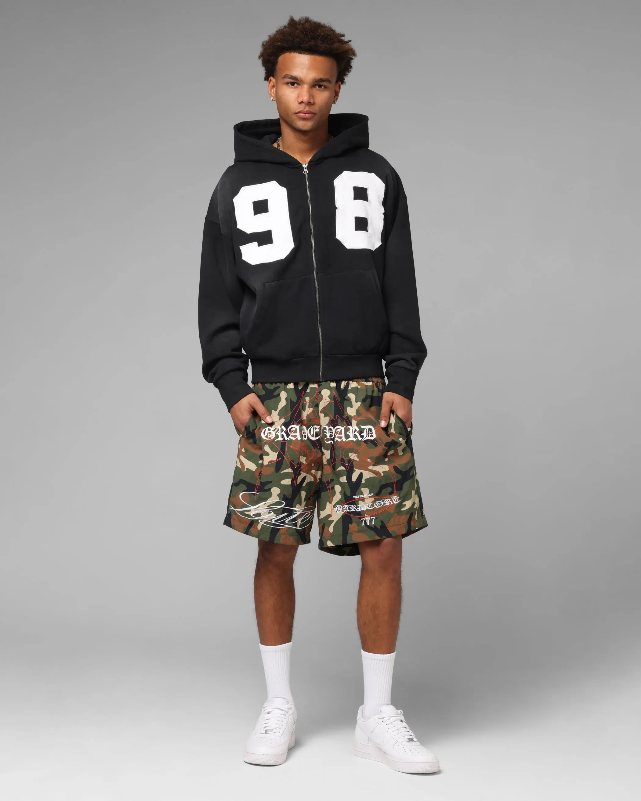 Loiter Hardcore Walk Shorts Camo Nylon Material