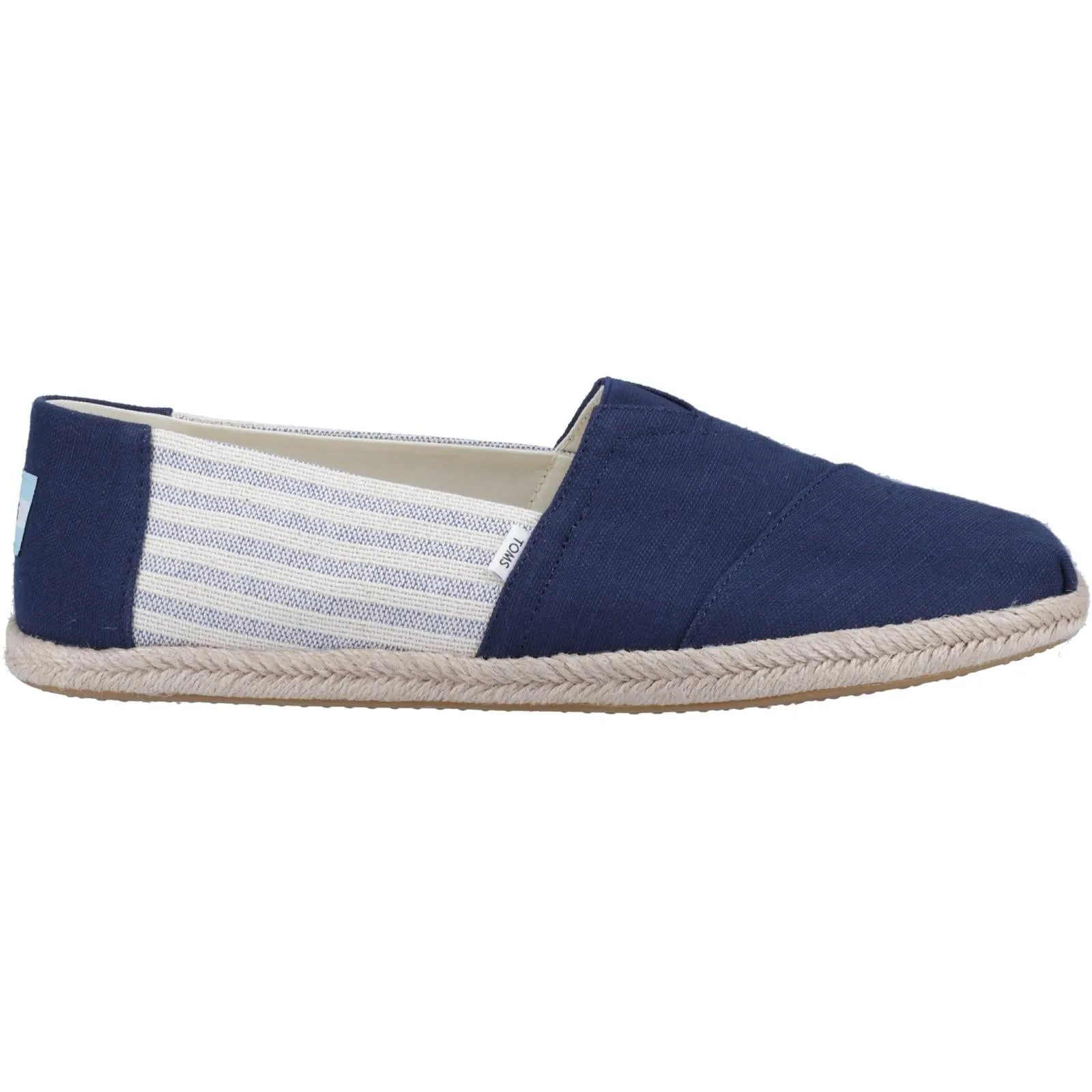 TOMS Mens Alpargata Rope Shoe Navy Carry Easy Stone Glam