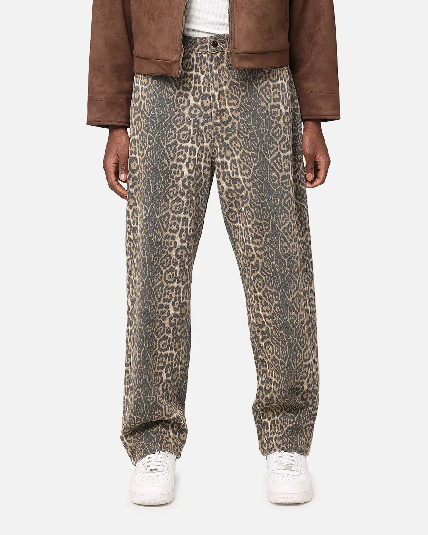 XXIII Leopard Baggy Jeans Leopard Modern Design Fitted Design