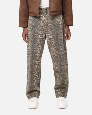 XXIII Leopard Baggy Jeans Leopard Modern Design Fitted Design