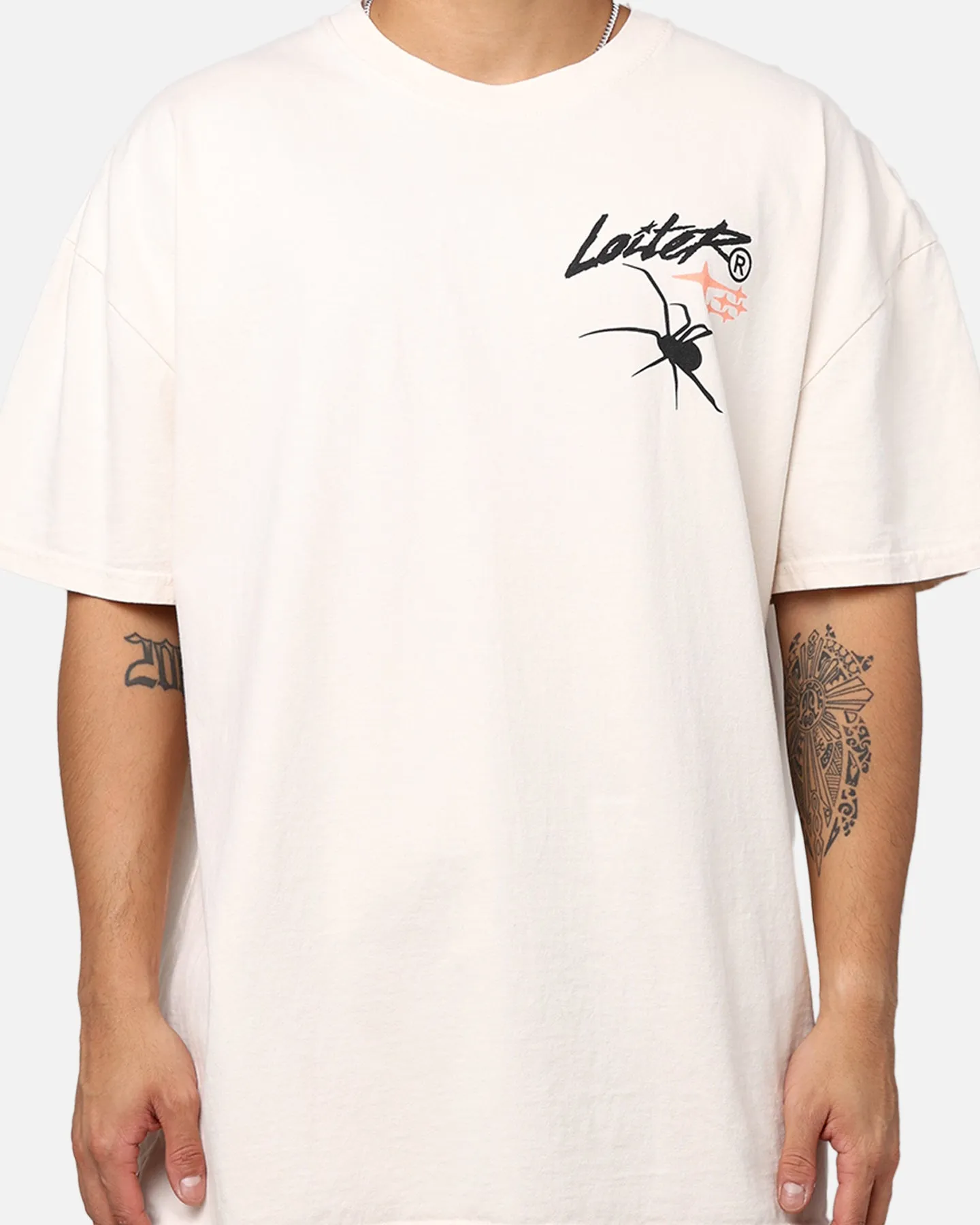 Loiter Tough Love T-Shirt Off White Ultra Soft Texture Stylish piece