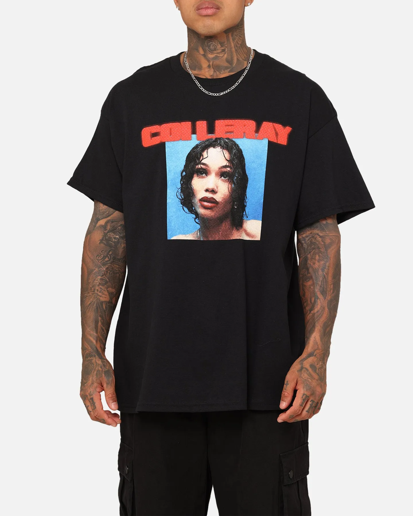 Coi Leray Photographic T-Shirt Black ComfortOptimizedConstruction Easy Wear Style