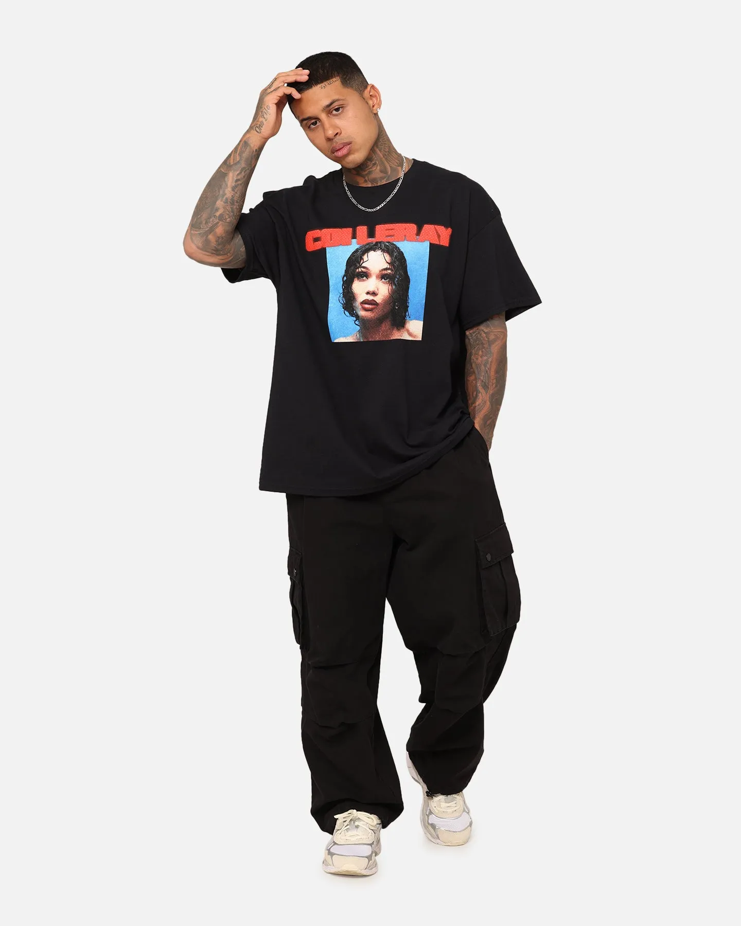 Coi Leray Photographic T-Shirt Black Versatile Fashion Versatile Option